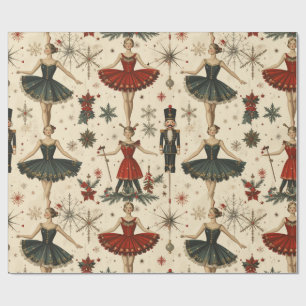Zeitlose Ballerina Geschenkpapier