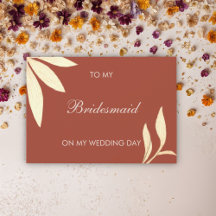 Zeitlose Blume für meine Bridesmaid am Hochzeitsta