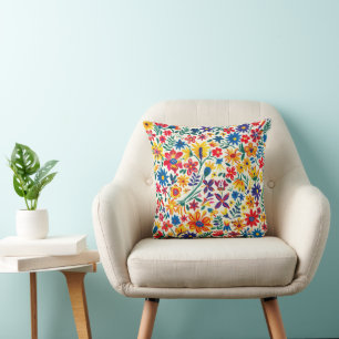 Zeitlose Blumengrace 16x16 Kopfkissen Kissen