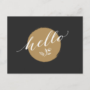 Zeitlose, charmante Art, "Hallo" zu sagen Postkarte