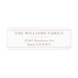 Zeitlose Elegance Classic Rücksendeadresse