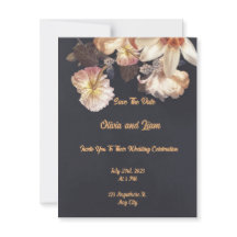 Zeitlose Elegance Hochzeitkarte