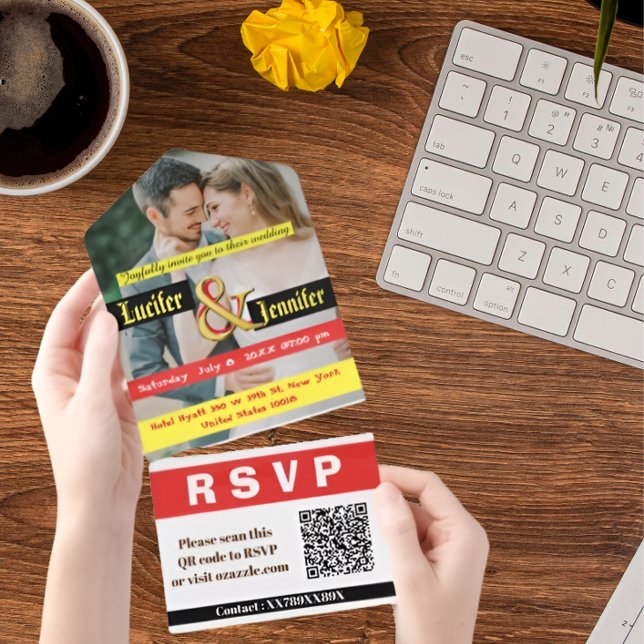 Zeitlose Elegance personalisierte Hochzeitseinladu All In One Einladung (Von Creator hochgeladen)