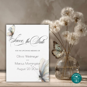 Zeitlose elegante abstrakte Tinte Schmetterling Pa Einladung