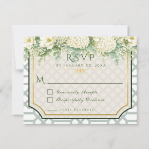 Zeitlose & Elegante Gartenparty RSVP Karte
