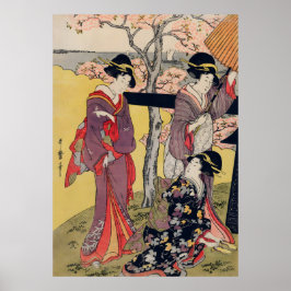 Zeitlose Eleganz Geisha-Kunst aus dem alten Japan Poster