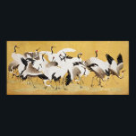 Zeitlose Eleganz: Japanische Festung der Krane Poster<br><div class="desc">Tauchen Sie ein in die ruhige Schönheit unseres exquisiten Plakats der japanischen Flock of Cranes, ein Vintages Meisterwerk der renommierten Ishida Yūtei. Dieses äußerst detaillierte Kunstwerk mit hoher Auflösung und digitaler Brillanz versetzt Sie in eine Welt, in der Gnade auf zeitlose Eleganz trifft. Die Krane tanzen anmutig über die Leinwand...</div>