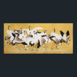Zeitlose Eleganz: Japanische Festung der Krane Poster<br><div class="desc">Tauchen Sie ein in die ruhige Schönheit unseres exquisiten Plakats der japanischen Flock of Cranes, ein Vintages Meisterwerk der renommierten Ishida Yūtei. Dieses äußerst detaillierte Kunstwerk mit hoher Auflösung und digitaler Brillanz versetzt Sie in eine Welt, in der Gnade auf zeitlose Eleganz trifft. Die Krane tanzen anmutig über die Leinwand...</div>