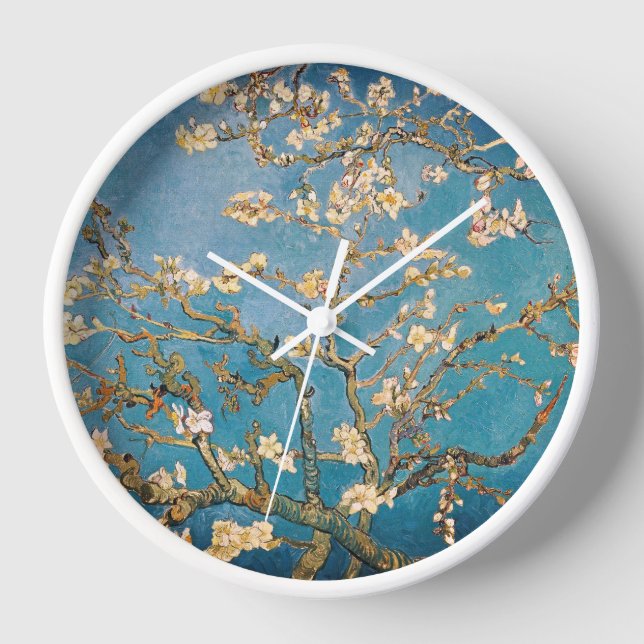 Zeitlose Eleganz: Van Gogh's Almond Blossom Uhr (Vorderseite)