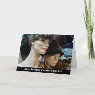 Zeitlose Eleganz - Vintage-Teetasse Dankeskarte