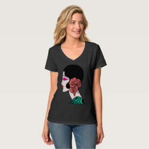 Zeitlose Eleganz: Vintages Kunstwerk der Flapper L T-Shirt