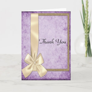Zeitlose Eleganz: Violet Wedding Danke Cards