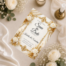 Zeitlose Elfenbein-Gold-Eleganz-Hochzeit