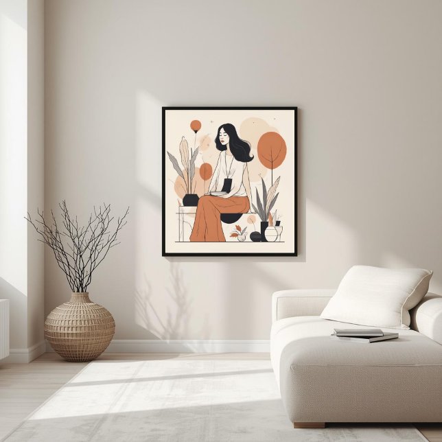 Zeitlose Form – Minimalistische feminine Kunst Poster (Von Creator hochgeladen)