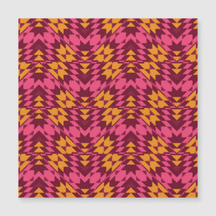 Zeitlose Geometrie: Nahtloses Muster Magnetkarte