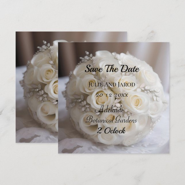 "Zeitlose Gnade: Ein Thema für Rose von Weißen Hoc Karte (Vorne/Hinten)