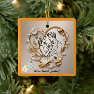 "Zeitlose Hingabe" Keramikornament