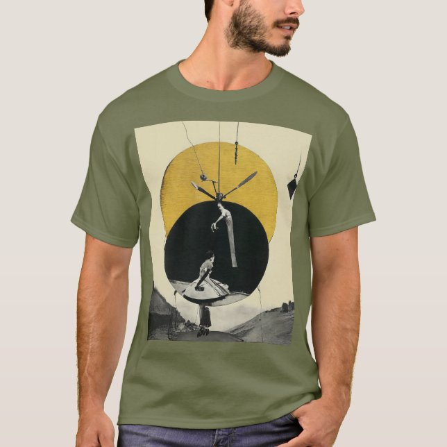 Zeitlose Illusion | Surreal Collage Art T-Shirt (Vorderseite)