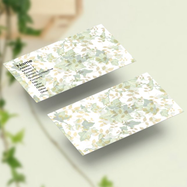 Zeitlose Ivy Visitenkarte (Von Creator hochgeladen)