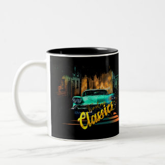Zeitlose Klassiker Retro Car Zweifarbige Tasse