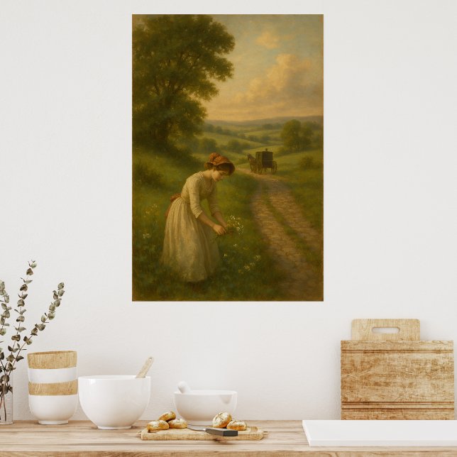 Zeitlose Landschaft | Britische Landschaftswandkun Poster (Küche)