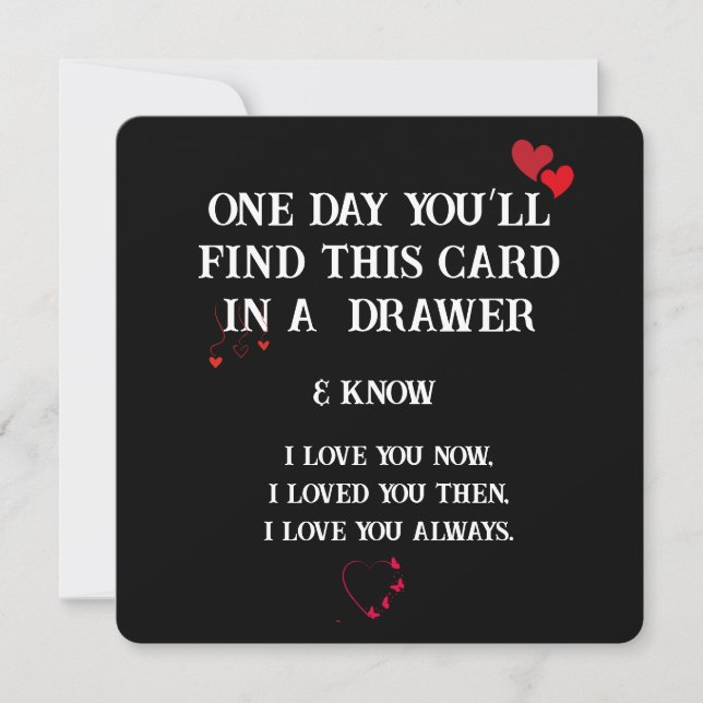 Zeitlose Liebe: Eine Keepake-Karte für jeden Anlas Karte (Vorderseite)