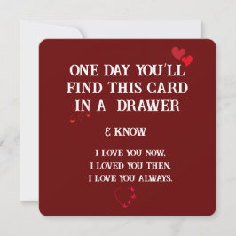 Zeitlose Liebe: Eine Keepake-Karte für jeden Anlas Karte