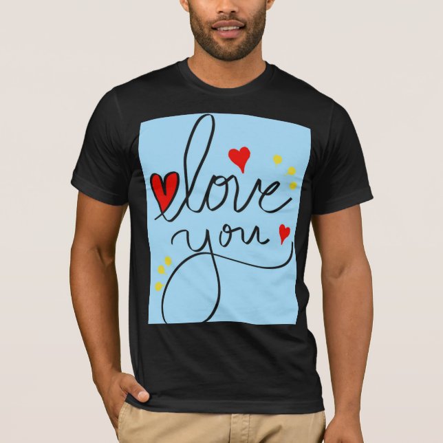 Zeitlose Liebe: Elegantes und hochwertiges Print-T T-Shirt (Vorderseite)