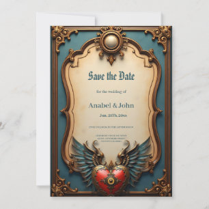 Zeitlose Liebe, surreale Eleganz im Steampunkstil Save The Date