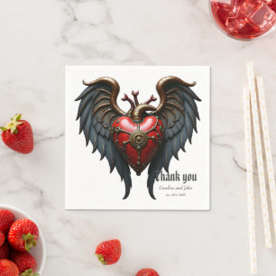 Zeitlose Liebe, surrealer Eleganz im Steampunk-Sti Serviette