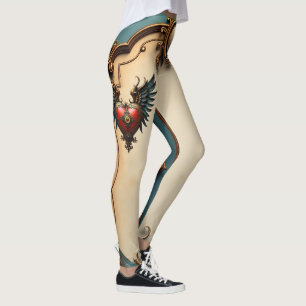Zeitlose Liebe, surrealistische Eleganz im Steampu Leggings