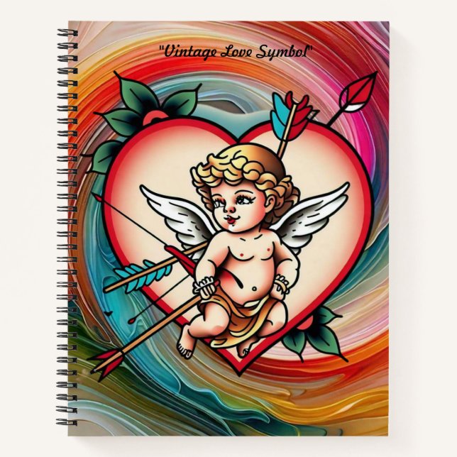 Zeitlose Liebe Tattoo Artwork Notizbuch (Vorderseite)