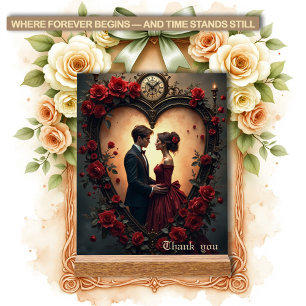 Zeitlose Liebe – Victorian Gothic Hochzeitskollekt Acrylschild