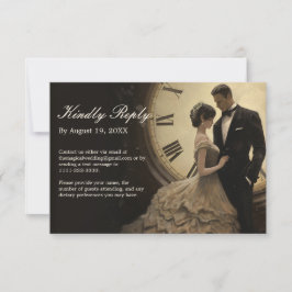 Zeitlose Liebe | Vintage Hochzeit RSVP Karte
