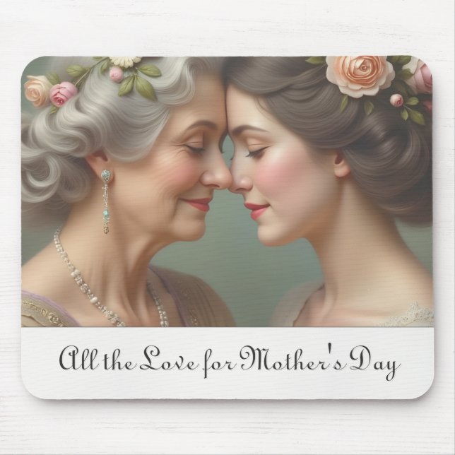 Zeitlose Liebe zwischen Mutter und Tochter Mousepad (Vorne)