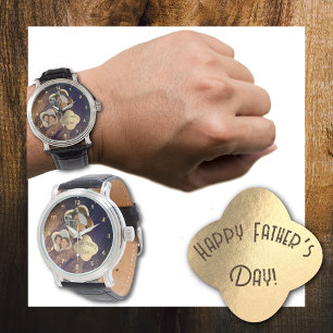 Zeitlose Liebes Foto Uhr