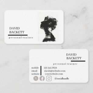 Zeitlose Minimalistische Visitenkarte Dieses Desig