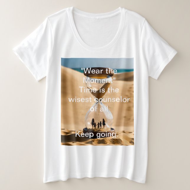 Zeitlose Momente" Grafischer T - Shirt (Design vorne)
