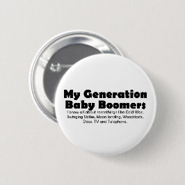 Zeitlose Nostalgie: Babyboomer - Zitat Button