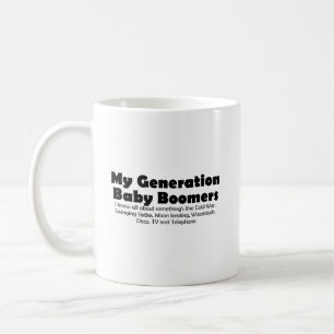 Zeitlose Nostalgie: Babyboomer - Zitat Kaffeetasse