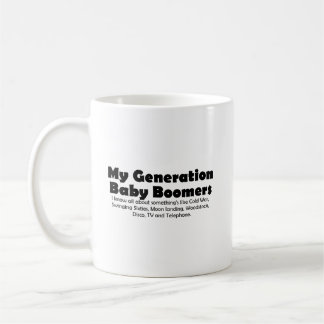 Zeitlose Nostalgie: Babyboomer - Zitat Kaffeetasse