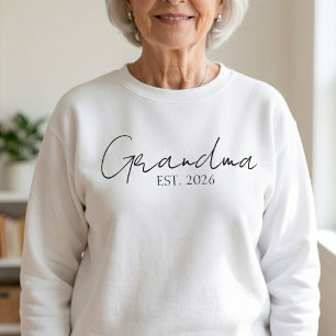 Zeitlose Oma seit Jahr Klassische Schrift Sweatshirt