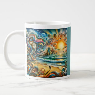 Zeitlose Reflektionen: surreale Küstenträume Jumbo-Tasse