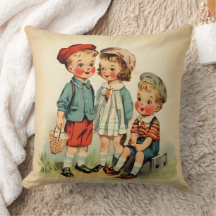 Zeitlose Retro-Kinder Kissen