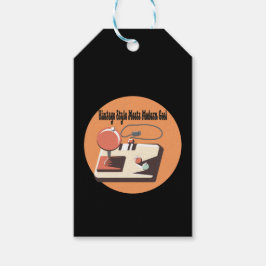 Zeitlose Retro Vibes Geschenkanhänger