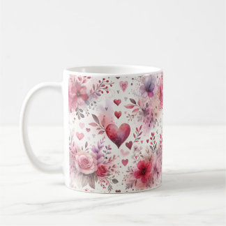Zeitlose Romantik: Ein klassisches Valentinstag-Pa Kaffeetasse