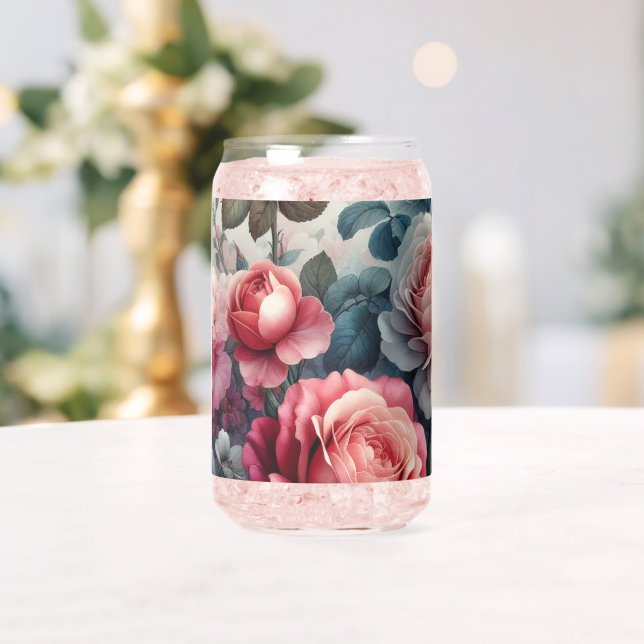 Zeitlose Rose Floraler Charme Dosenglas (Insitu (Hochzeit))