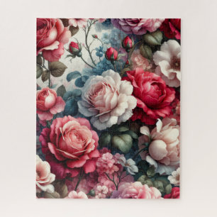 Zeitlose Rose Floraler Charme Puzzle