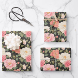 Zeitlose Rose Garten Elegance Geschenkpapier Set