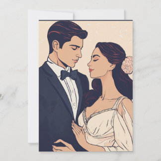 Zeitlose Schätze: Unterschrift Hochzeitseinladung Einladung